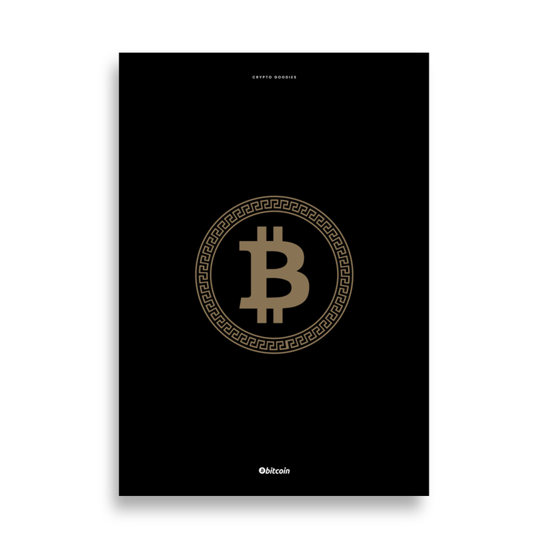 Bitcoin Fashion Poster