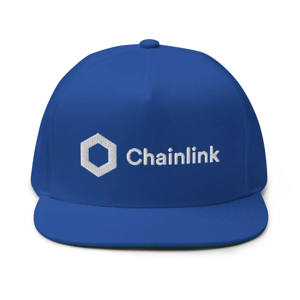 flat bill cap royal blue front 62a1f62e07daa - Chainlink Snapback Hat