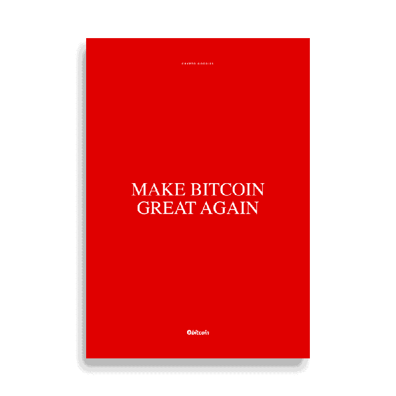 Make Bitcoin Great Again Poster