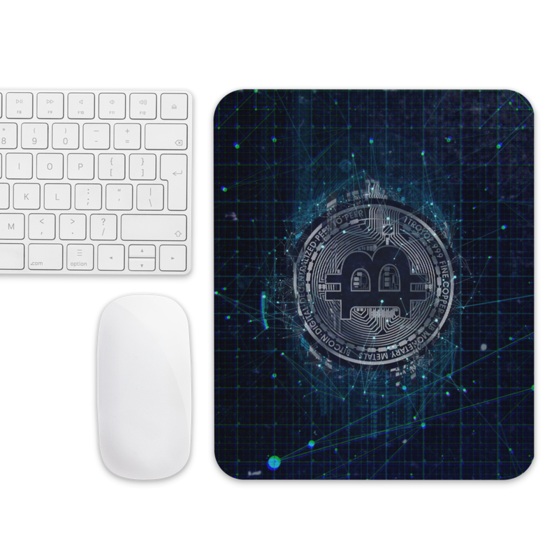 Bitcoin Futuristic Mouse Pad - 