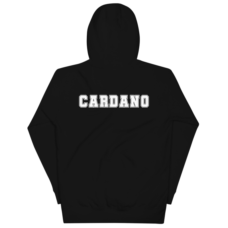 unisex premium hoodie black back 62a26a64ac445 - Cardano Hoodie