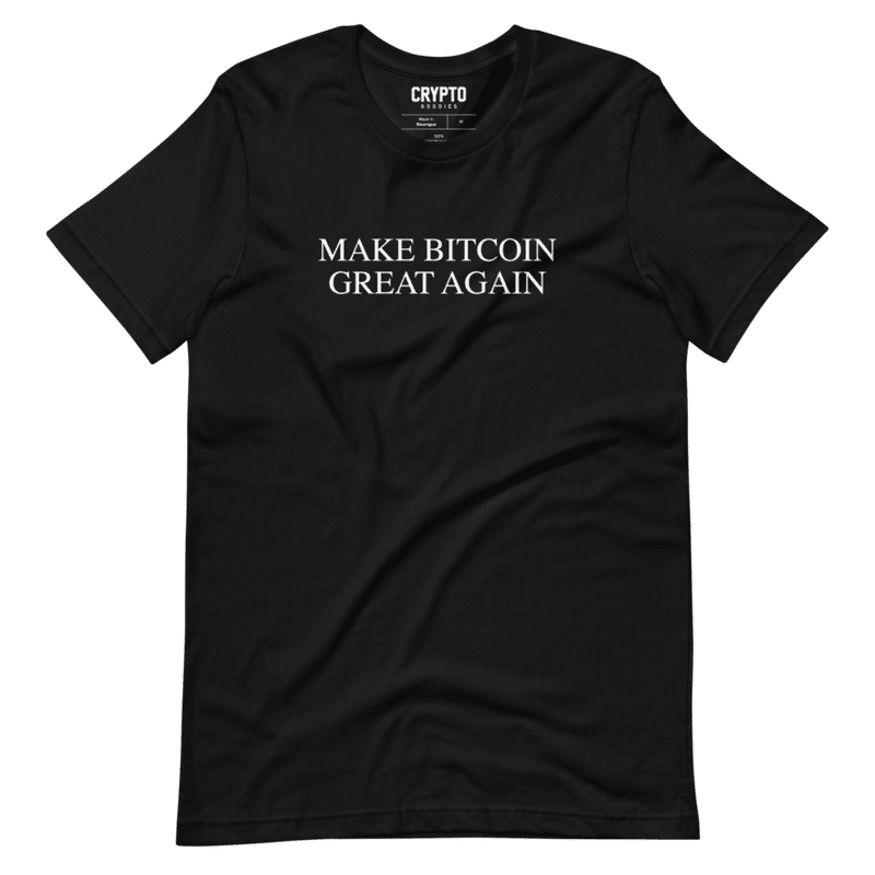 unisex staple t shirt black front 629ca9e53f642 - Make Bitcoin Great Again T-Shirt