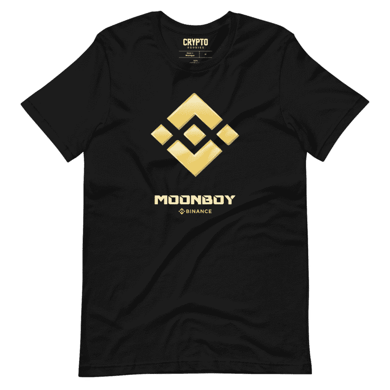 unisex staple t shirt black front 62a24b5d700f8 - Binance x MoonBoy T-Shirt