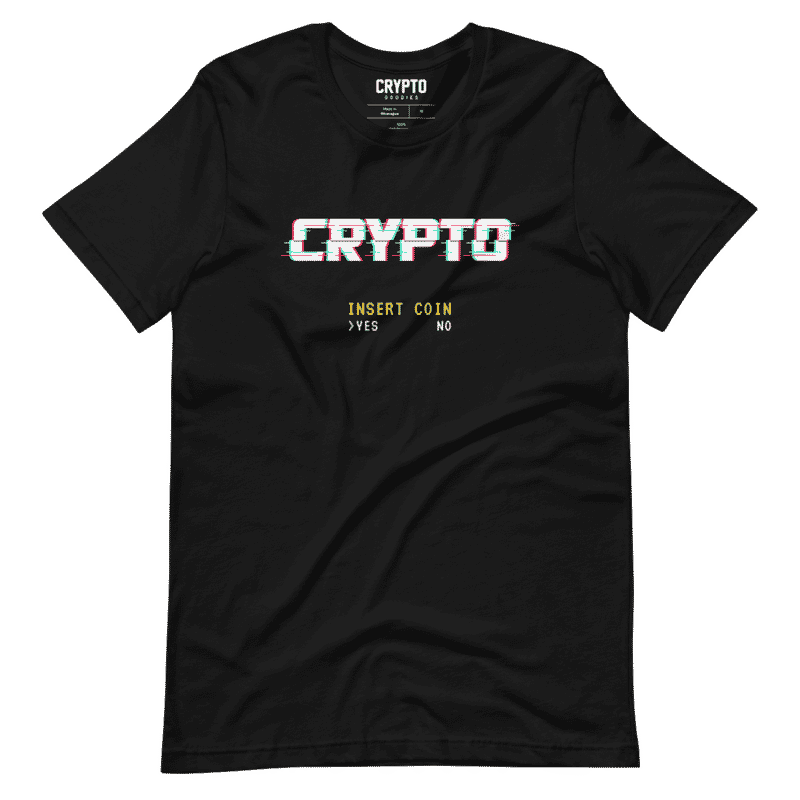 unisex staple t shirt black front 62a259b41195f - Crypto x Insert Coin T-Shirt