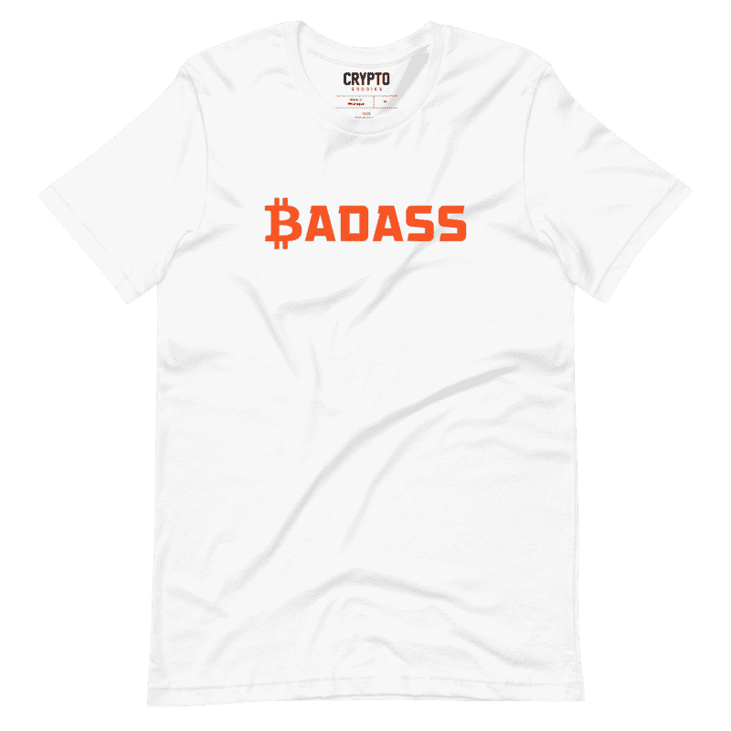 unisex staple t shirt white front 62a23df6eb8e1 - Bitcoin x Badass T-Shirt