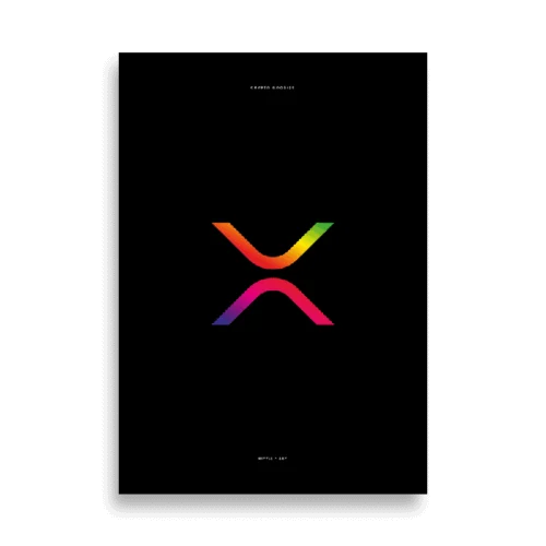 XRP Gradient Logo Poster