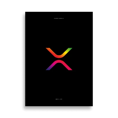 XRP Gradient Logo Poster