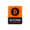 Bitcoin Accepted Here Large Sticker