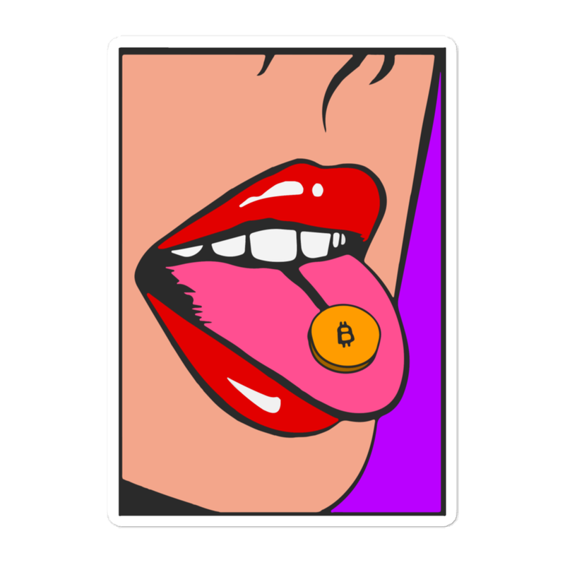 Bitcoin Pill Sticker