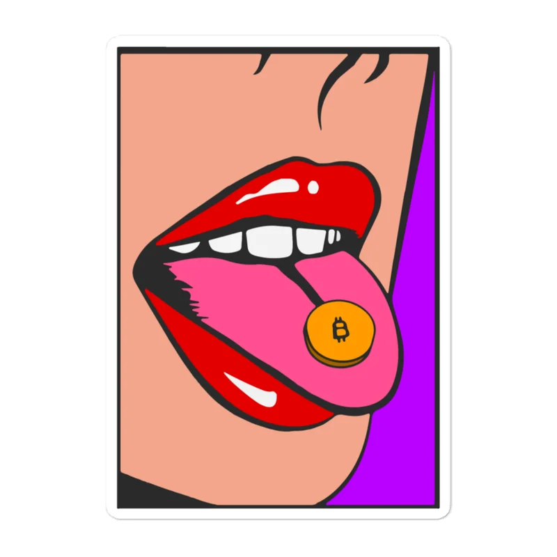 Bitcoin Pill Sticker - Image 3