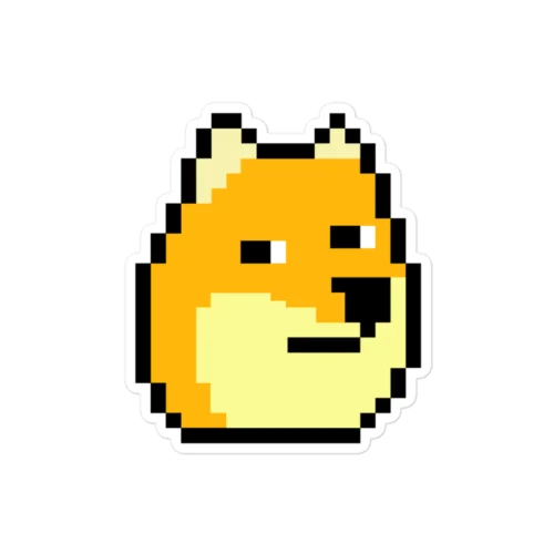 Doge 8BIT Sticker