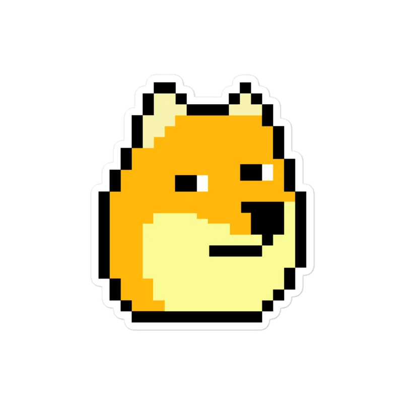 Doge 8BIT Sticker