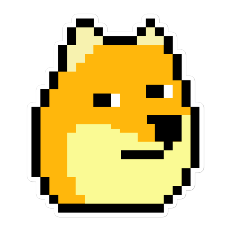 Doge 8BIT Sticker