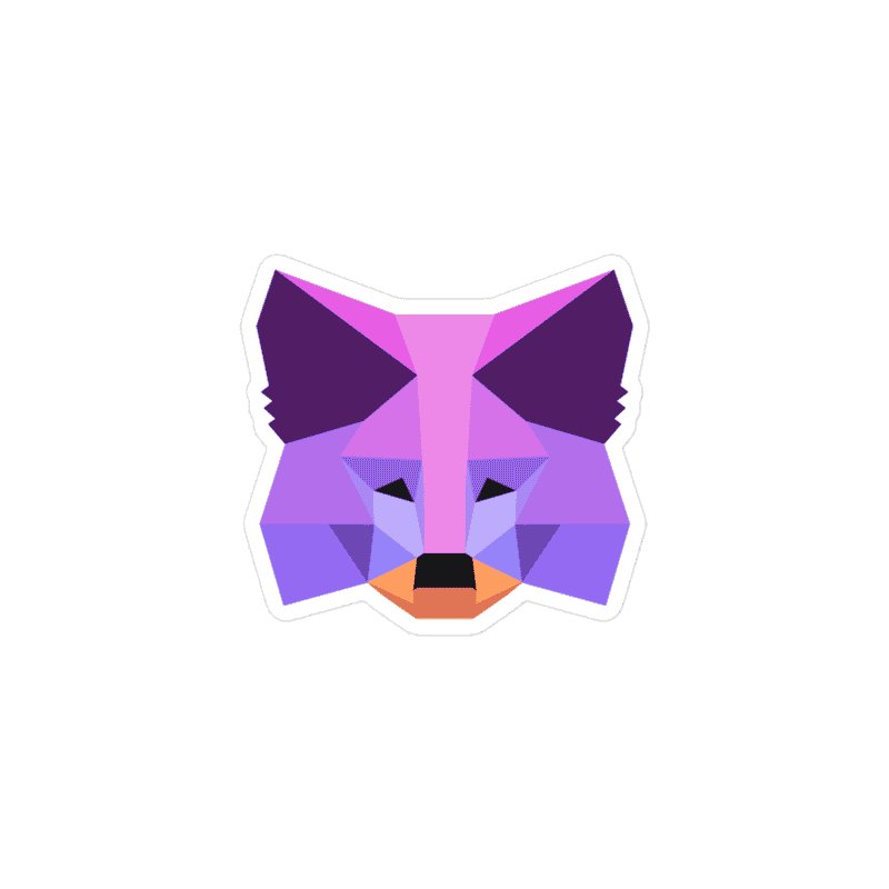 MetaMask Purple Fox Sticker