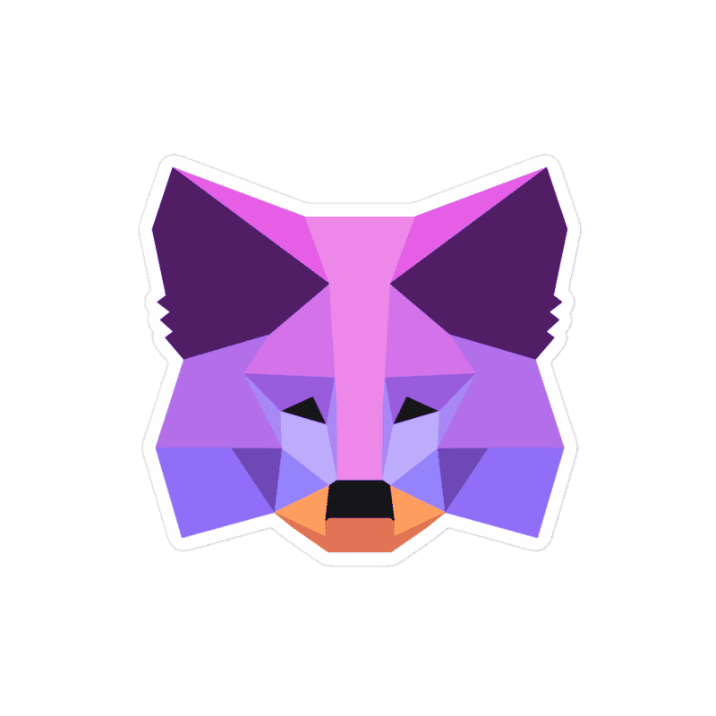 kiss cut stickers 4x4 default 62cd7ba3b4d48 - MetaMask Purple Fox Sticker