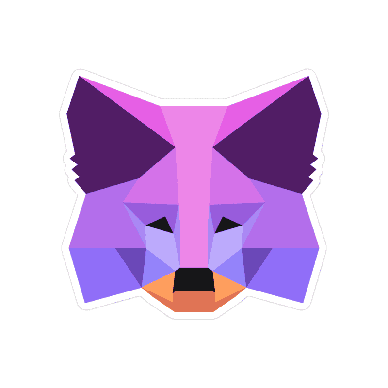kiss cut stickers 5.5x5.5 default 62cd7ba3b4def - MetaMask Purple Fox Sticker