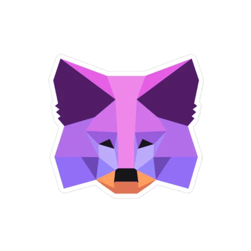 MetaMask Purple Fox Sticker