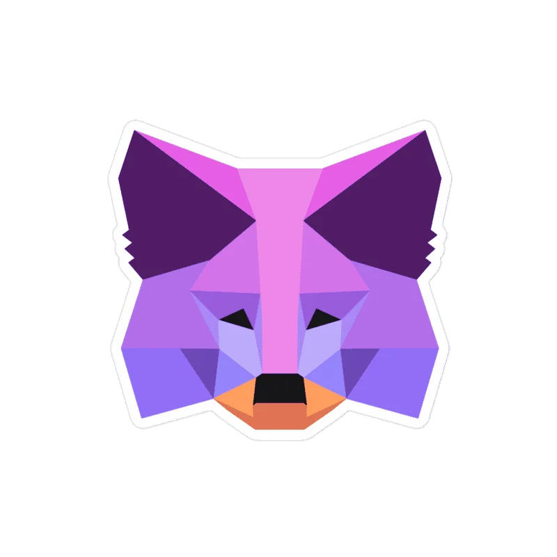 MetaMask Purple Fox Sticker