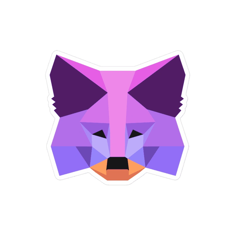 Metamask Purple Fox Sticker