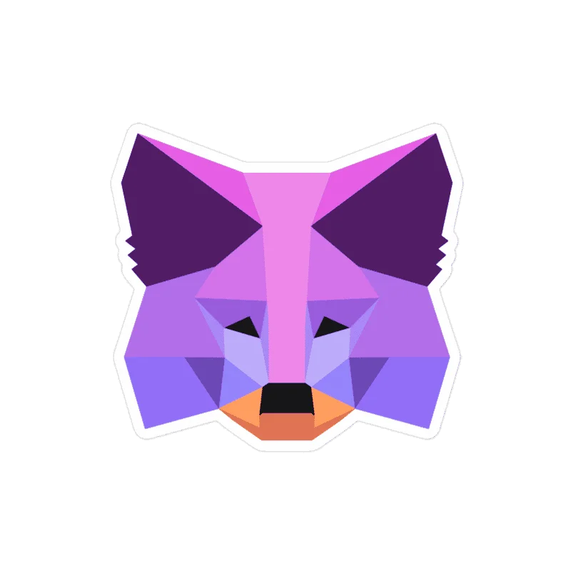 MetaMask Purple Fox Sticker - Image 2