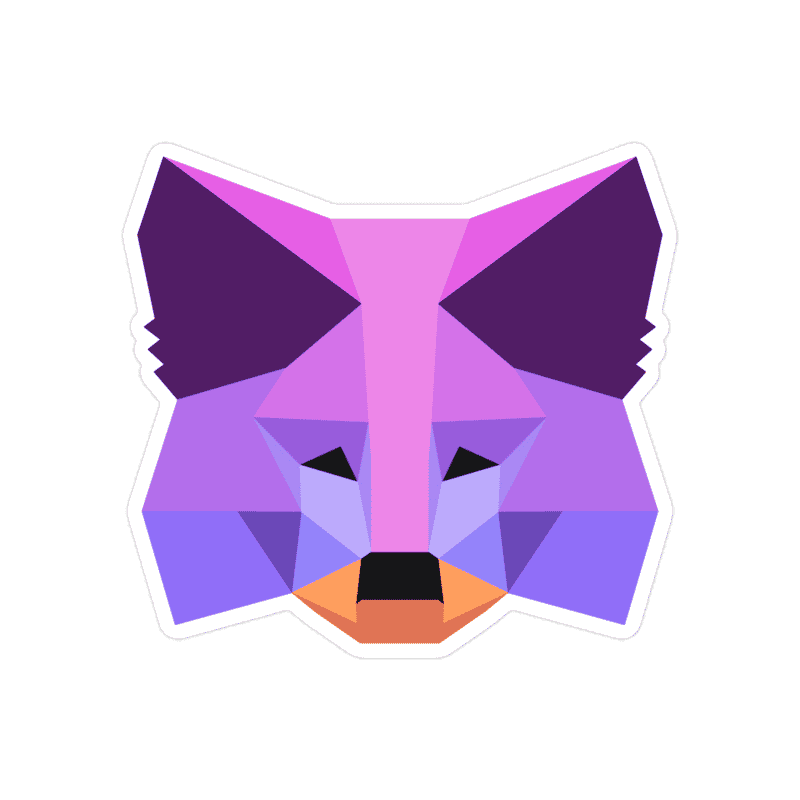 MetaMask Purple Fox Sticker