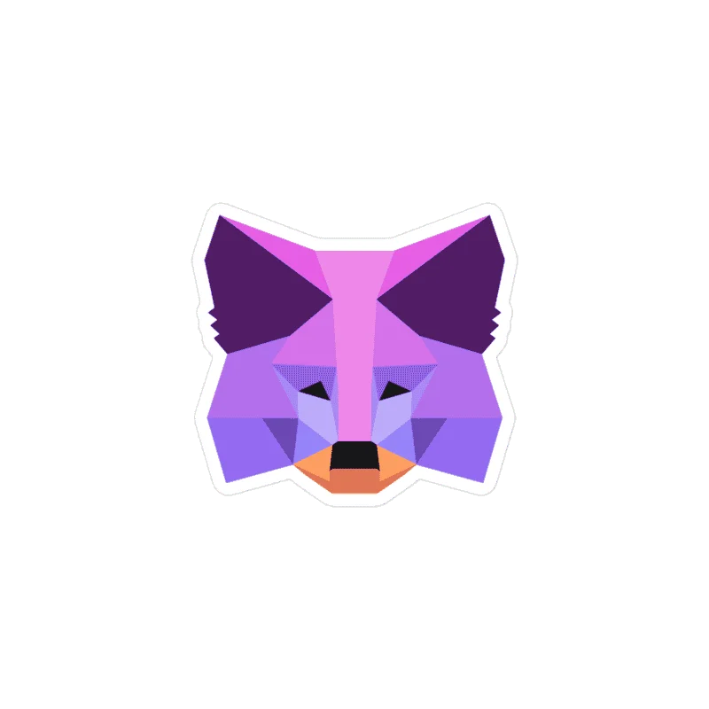 MetaMask Purple Fox Sticker