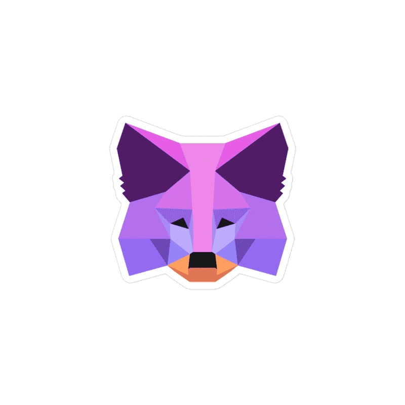 Metamask Purple Fox Sticker