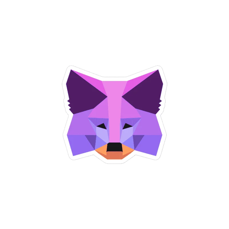 MetaMask Purple Fox Sticker