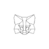 MetaMask White Fox Sticker