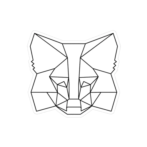 MetaMask White Fox Sticker