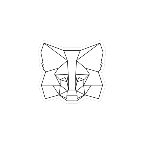 MetaMask White Fox Sticker