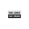 NO LOGS NO CRIME Sticker