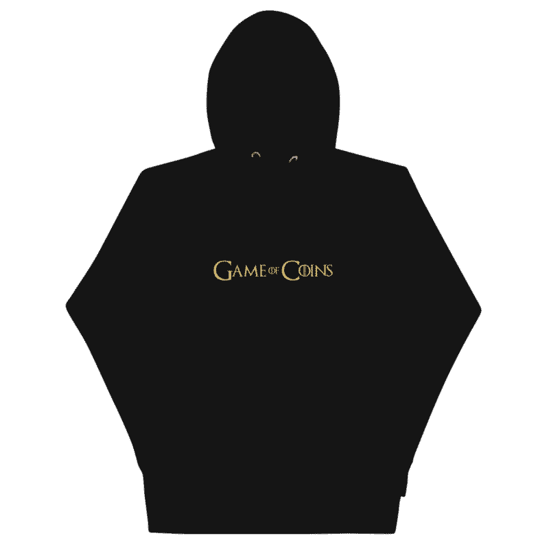 unisex premium hoodie black front 62cc134747e77 e1657553303862 - Game of Coins Hoodie