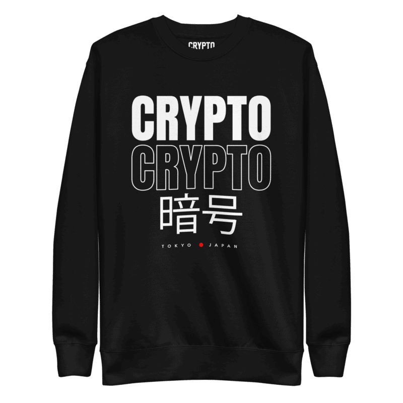 unisex premium sweatshirt black front 62c4b72bc7751 e1657553368260 - Crypto Tokyo x Japan Sweatshirt