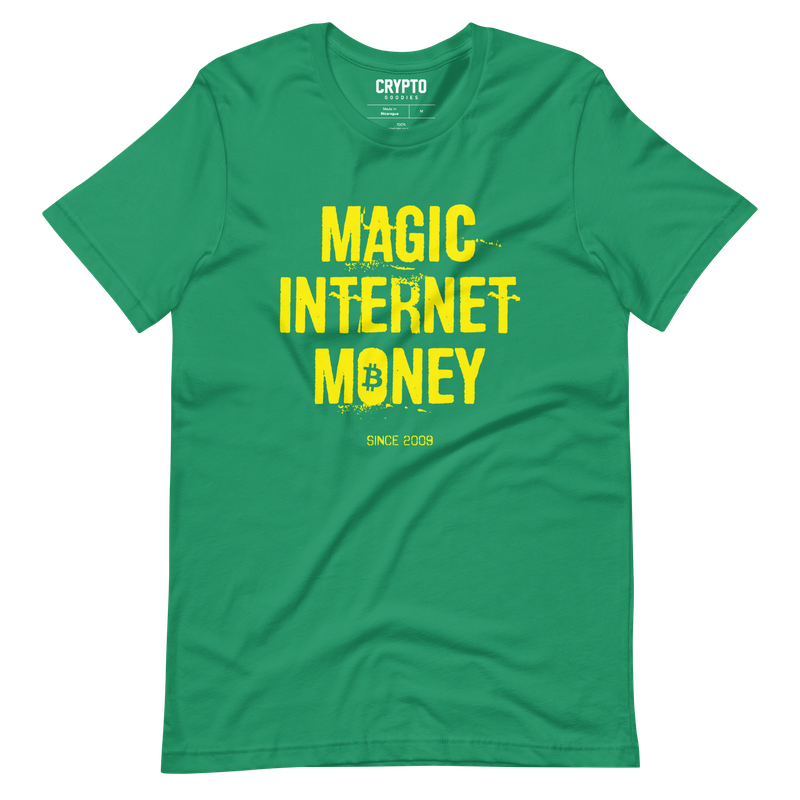 unisex staple t shirt kelly front 62cc46adc7218 - BTC - Magic Internet Money T-Shirt