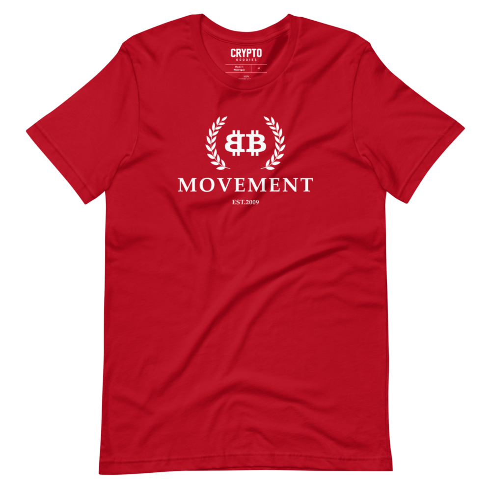 unisex staple t shirt red front 62dc17cca596e - Bitcoin Movement T-Shirt