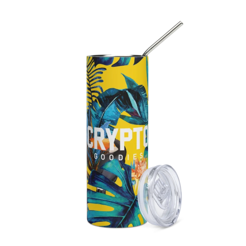 Crypto Goodies Tropical Stainless Steel Tumbler