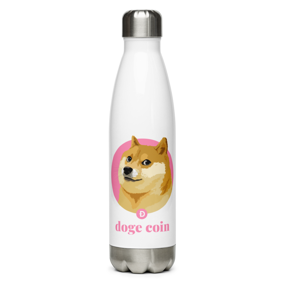 Doge Coin Stainless Steel Water Bottle