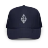 Ethereum Navy Foam trucker hat