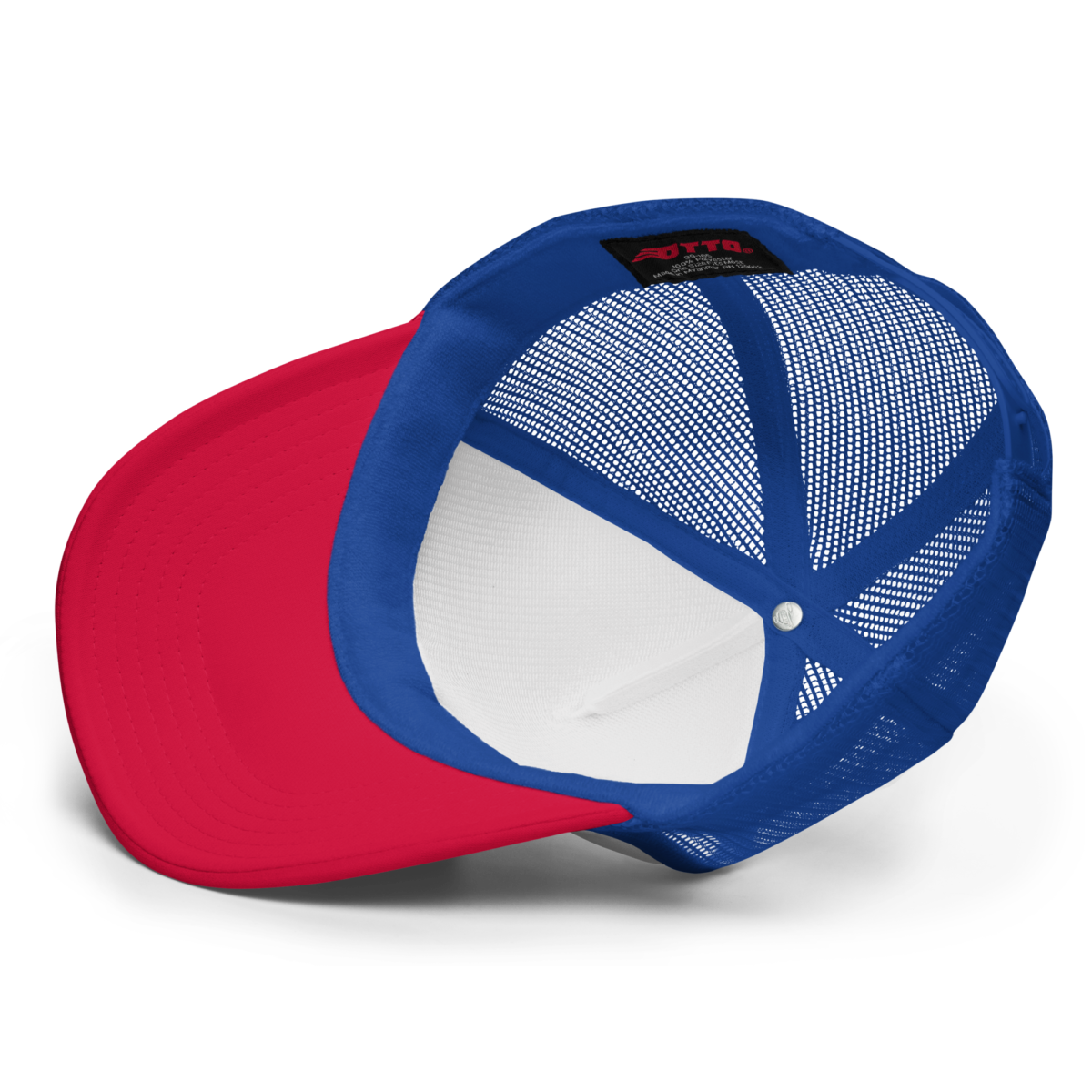 foam trucker hat white royal red one size product details 6308d1ca7291f - Bitcoin "Pepsi" Foam Trucker Hat