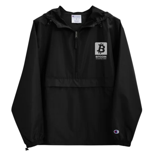 Bitcoin Accepted Here Champion Packable Jacket