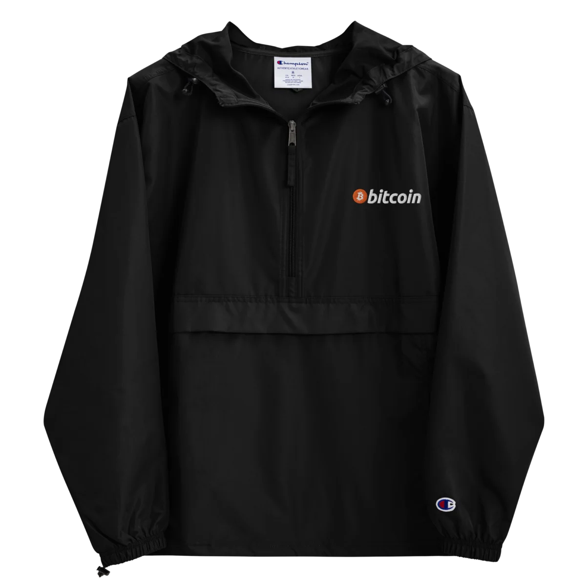 Bitcoin Classic Logo Champion Packable Jacket - Image 5