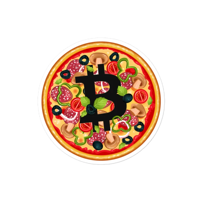 Bitcoin Pizza Sticker