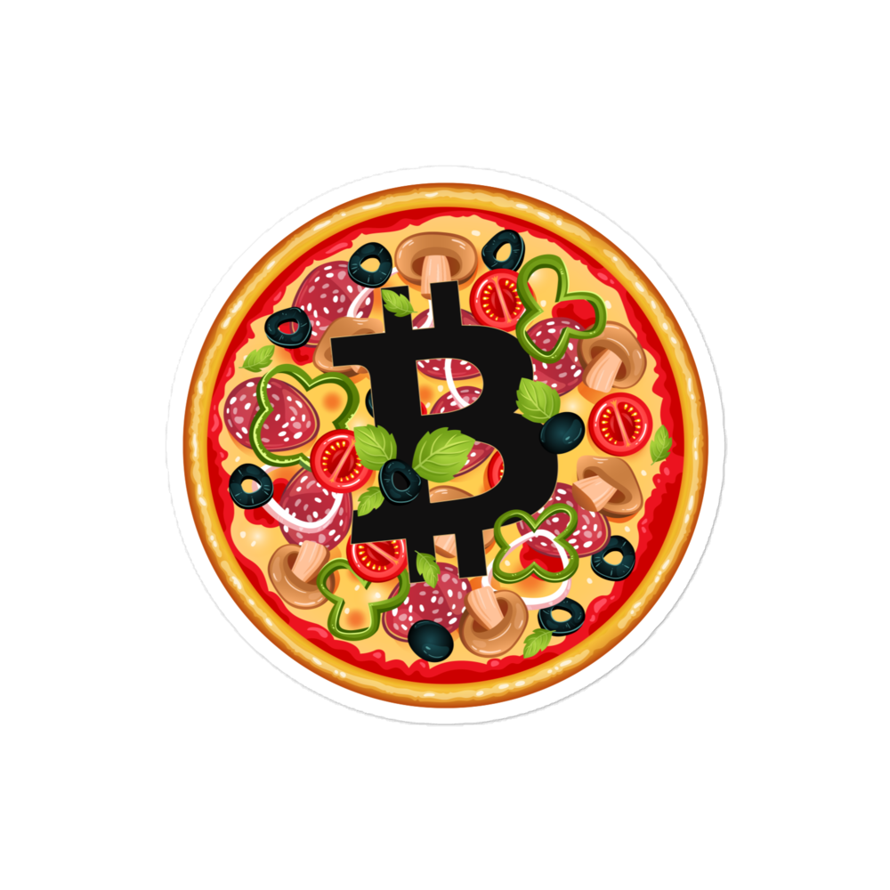 Bitcoin Pizza Sticker