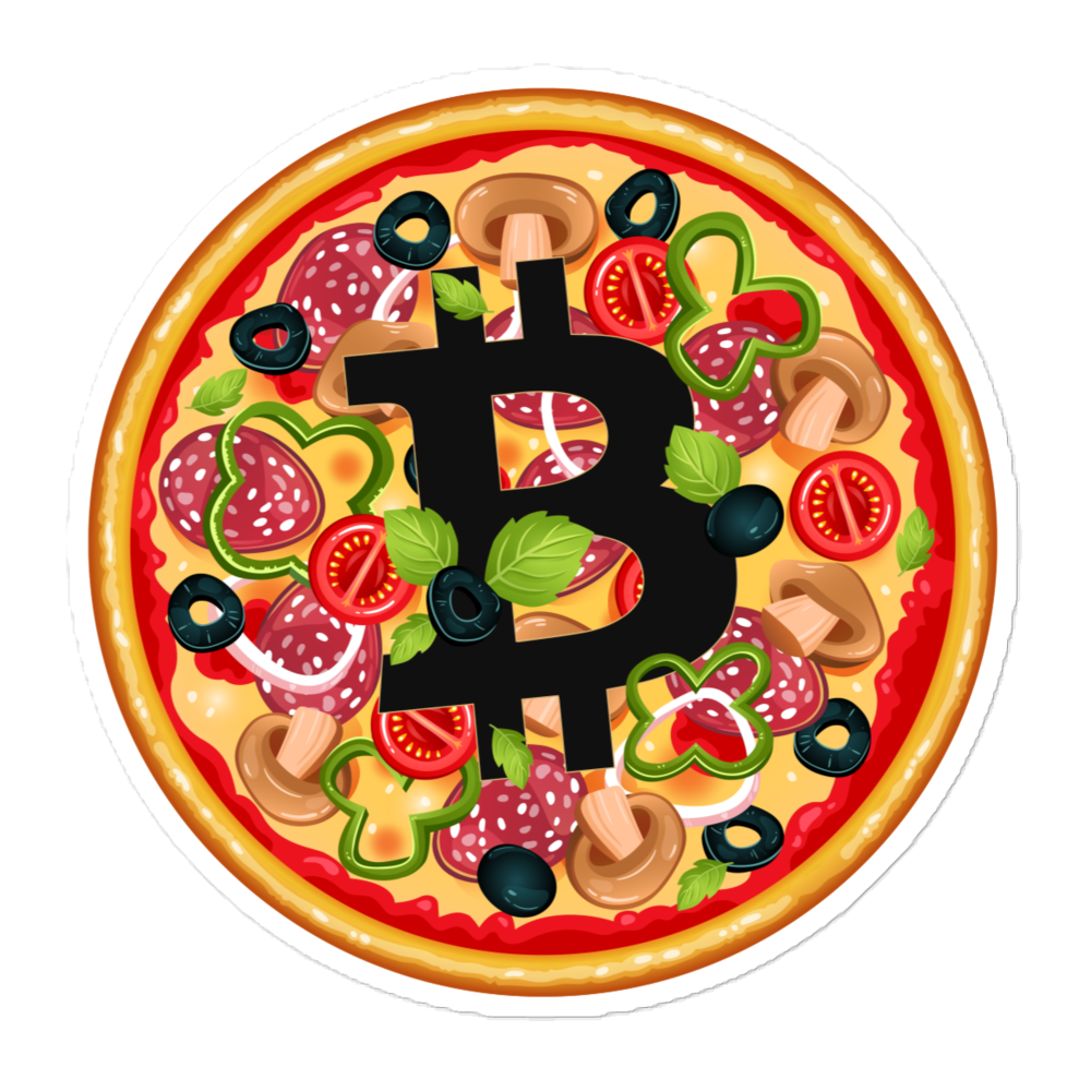 Bitcoin Pizza Sticker
