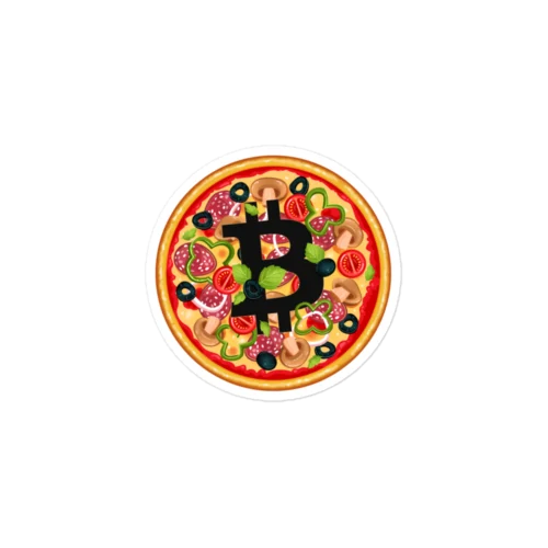 Bitcoin Pizza Sticker