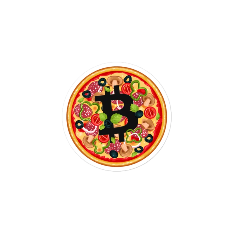 Bitcoin Pizza Sticker
