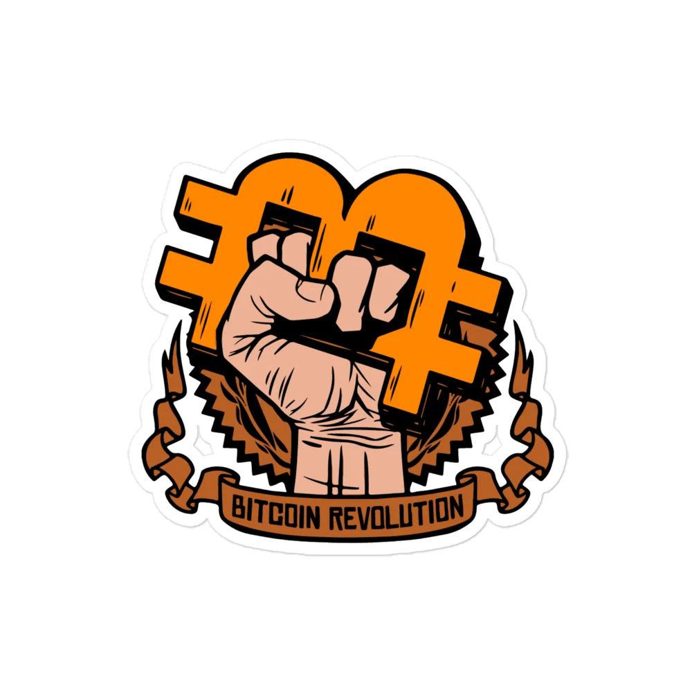 Bitcoin Revolution Sticker - Image 2