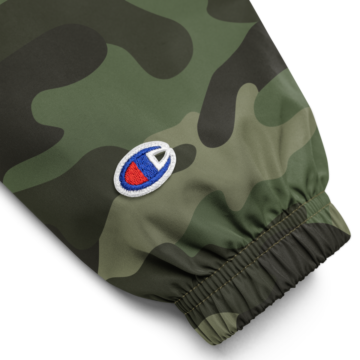 embroidered champion packable jacket olive green camo product details 631f40fc80746 - XRP Champion Packable Jacket