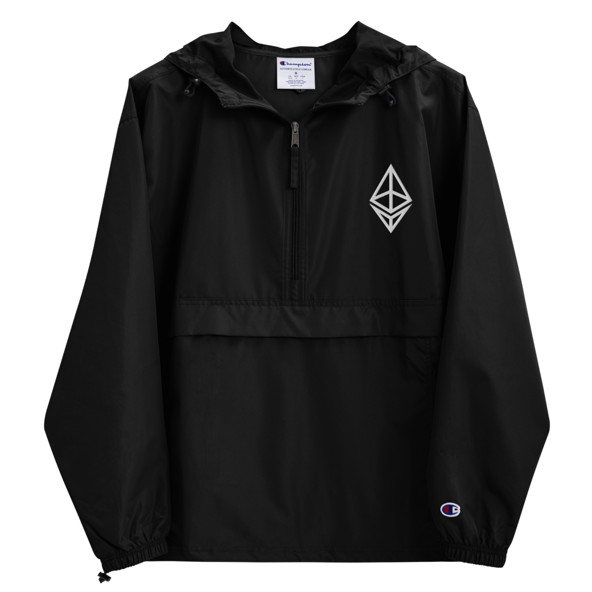 Ethereum Outline Logo Champion Packable Jacket